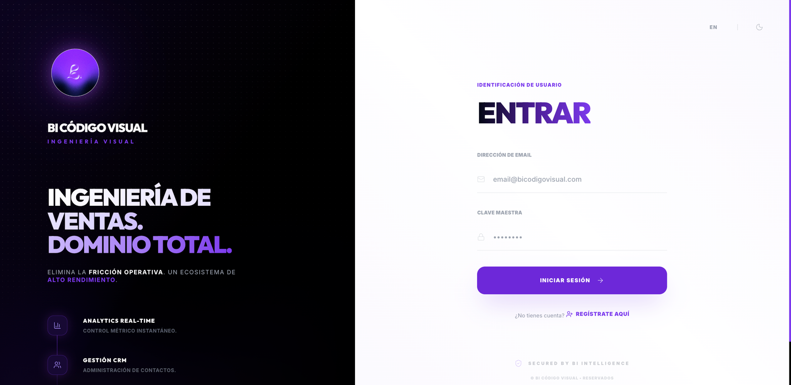 Plataforma App Agéntica - BI Código Visual